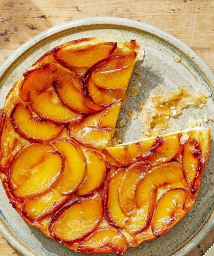 James Martin Peach Tarte Tatin