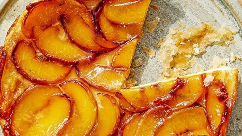 James Martin Peach Tarte Tatin