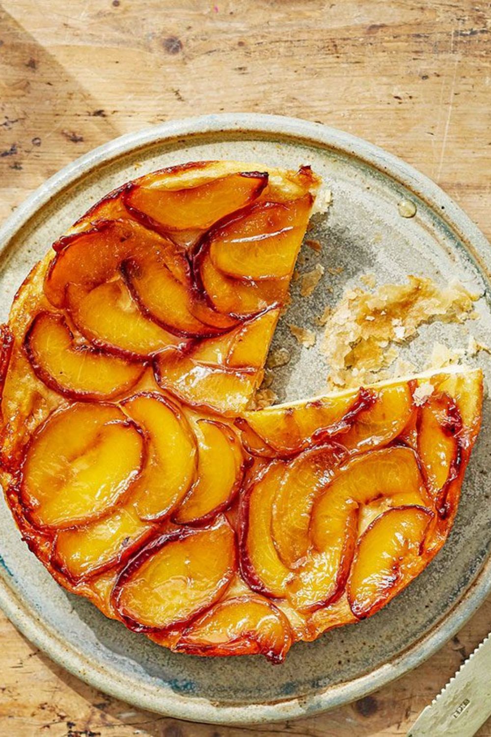 James Martin Peach Tarte Tatin