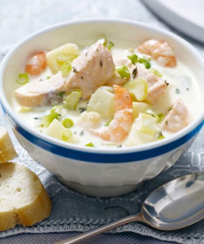 Salmon And Shrimp Chowder