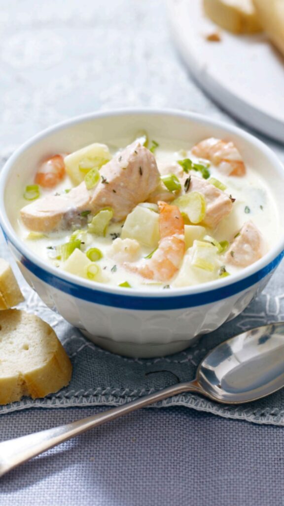 Salmon And Shrimp Chowder