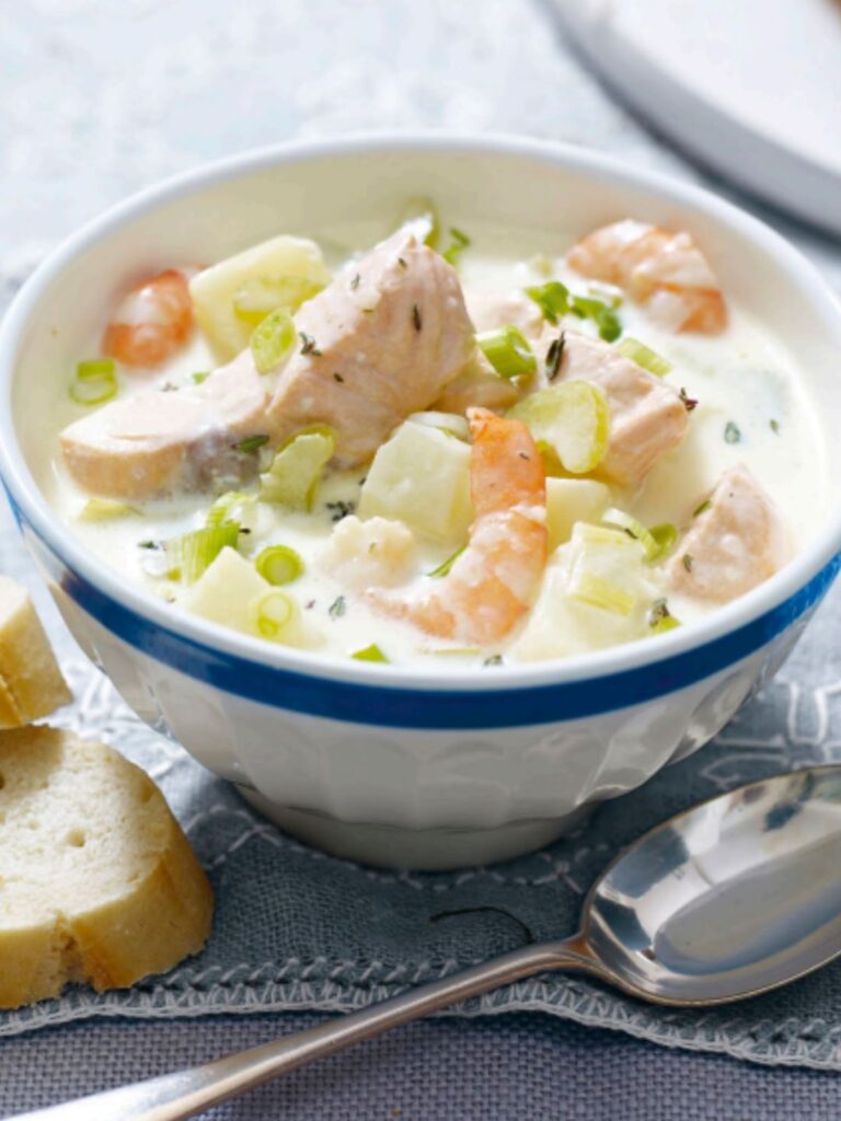 Salmon And Shrimp Chowder