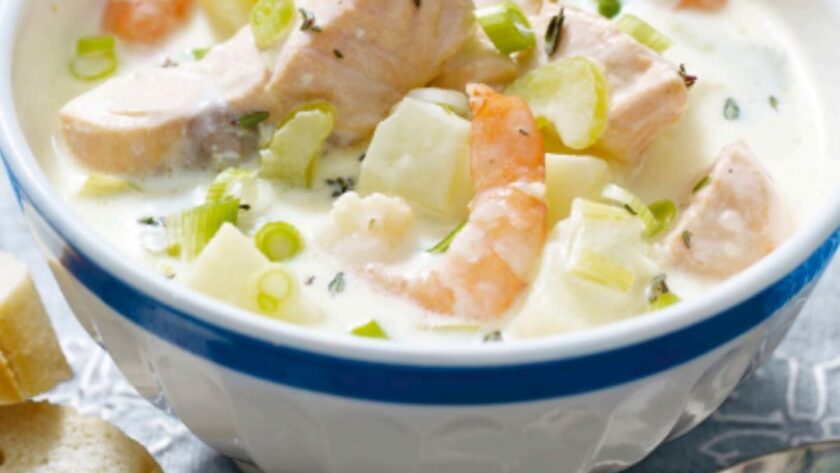 Salmon And Shrimp Chowder