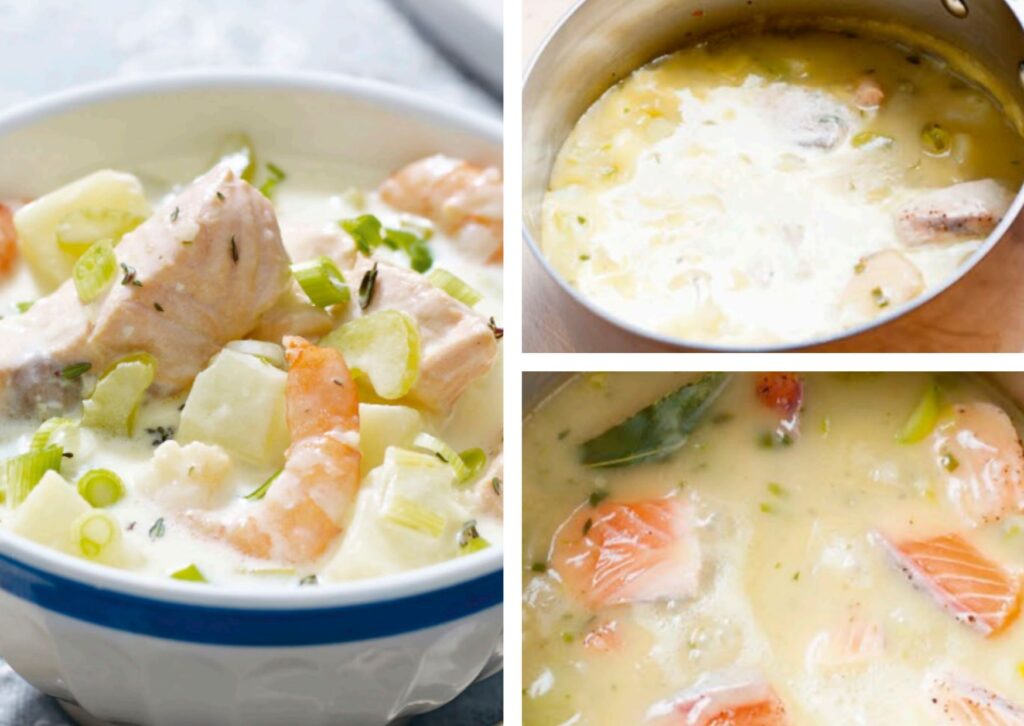 Salmon And Shrimp Chowder