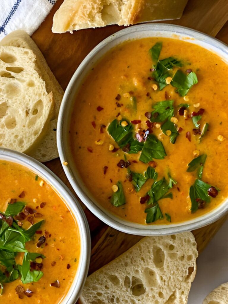 Courgette And Red Pepper Soup​