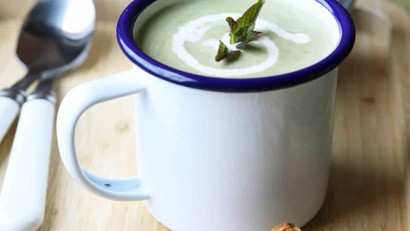 Courgette Pea And Mint Soup​