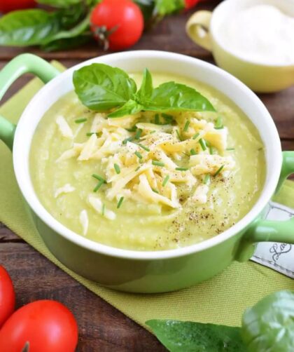 Courgette Potato And Cheddar Soup​