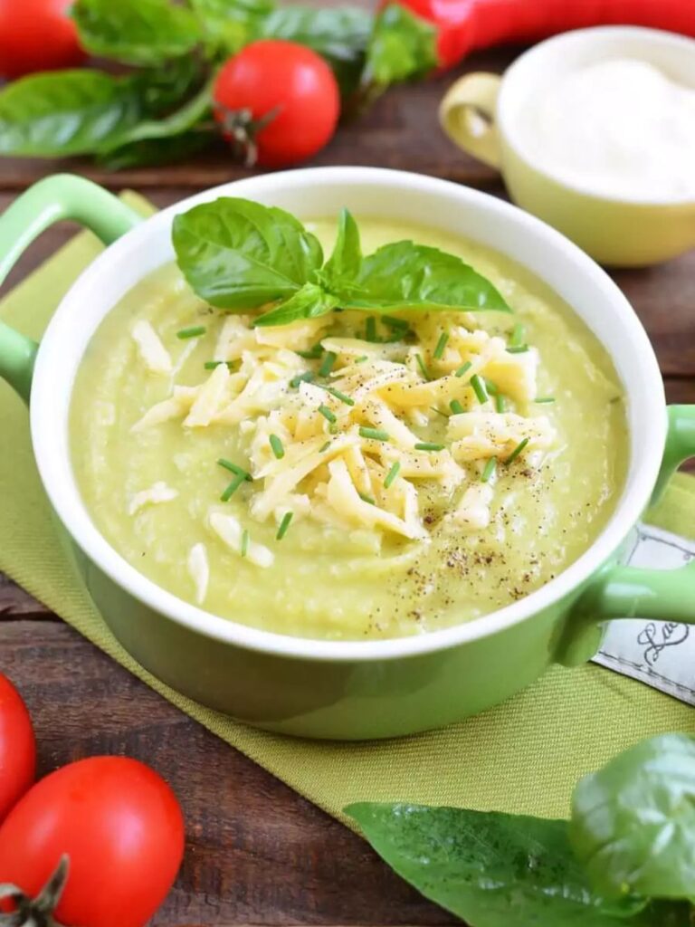 Courgette Potato And Cheddar Soup​