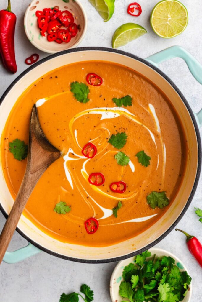 Sweet Potato Coconut & Chilli Soup​