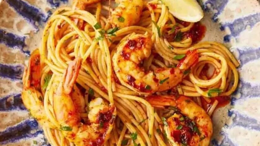 Jamie Oliver Tunisian Prawn Pasta