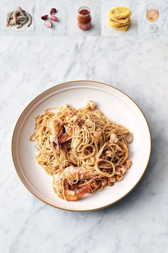 Jamie Oliver 5 Ingredients Prawn Pasta