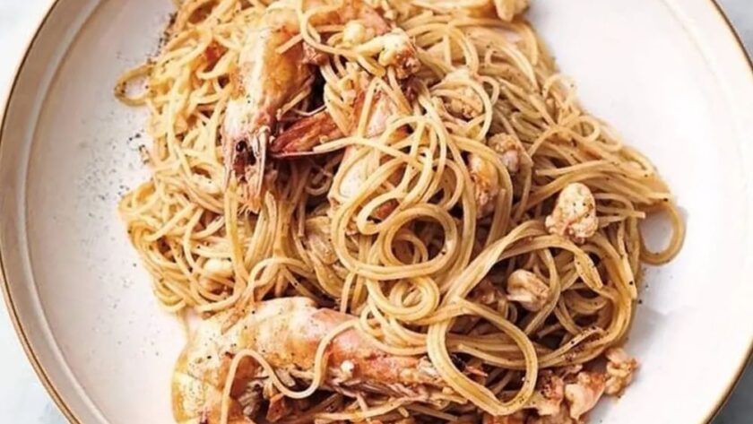 Jamie Oliver 5 Ingredients Prawn Pasta