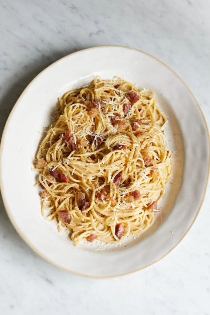 Jamie Oliver Easy Carbonara Pasta Recipe