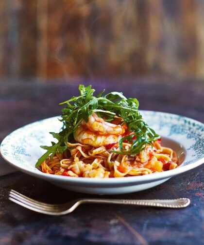 Jamie Oliver Prawn Linguine Pasta Recipe