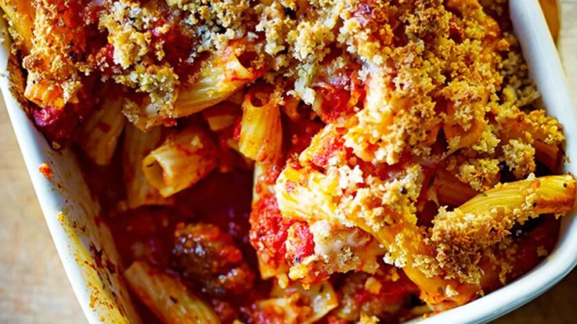 Jamie Oliver Sausage Pasta Bake