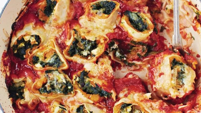 Jamie Oliver Squash And Spinach Pasta Rotolo