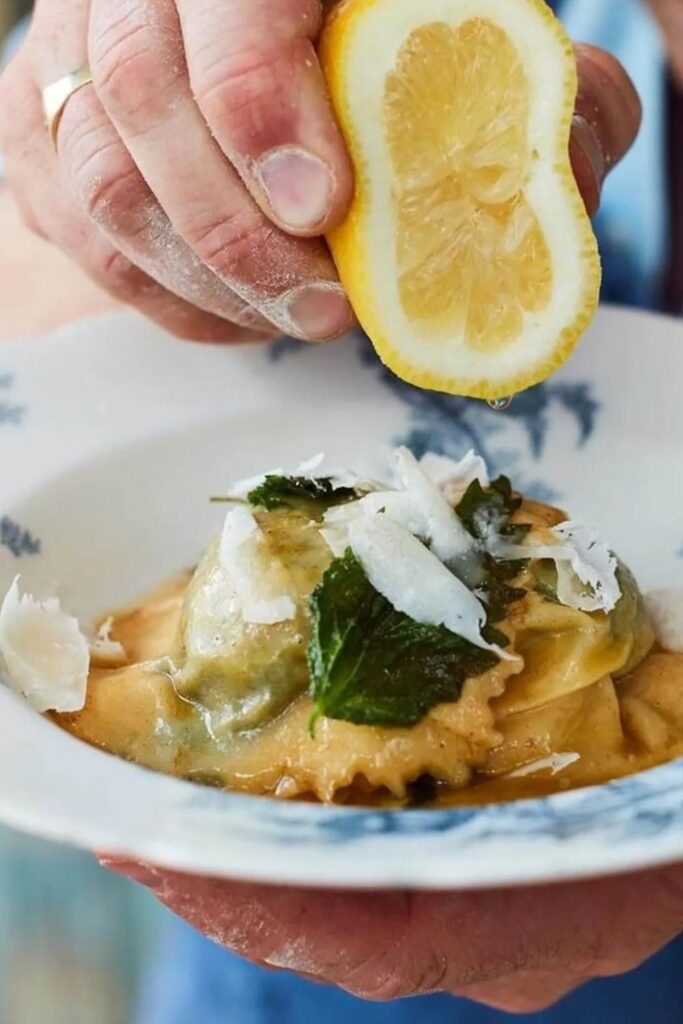 Jamie Oliver Stinging Nettle Ravioli Pasta recipe