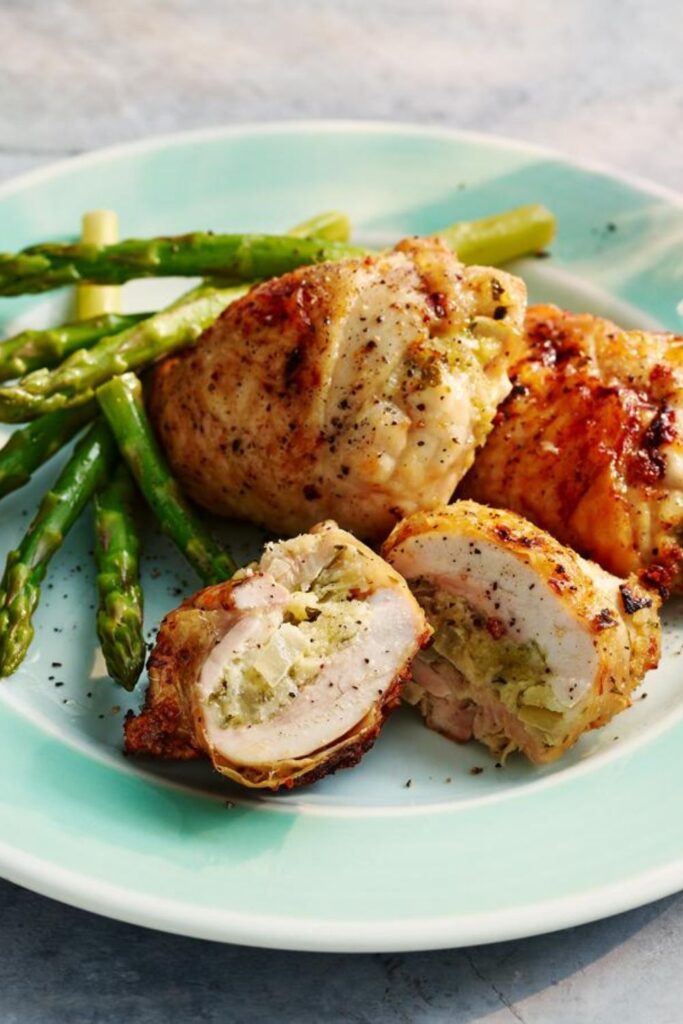 Jamie Oliver Stuffed Chicken Thighs​