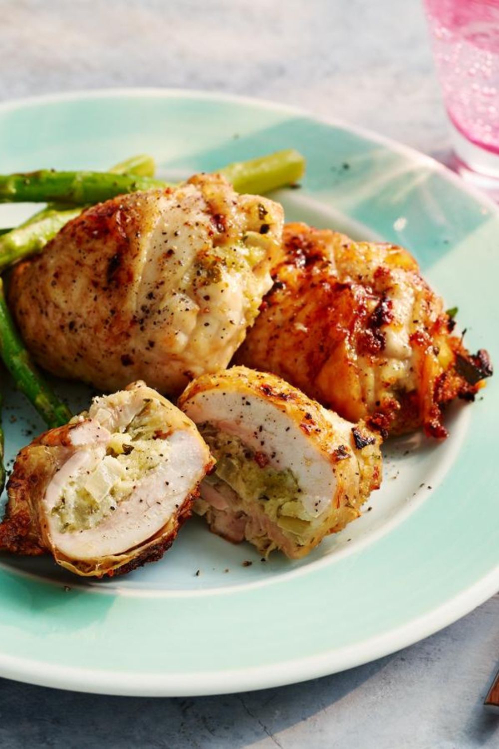 Jamie Oliver Stuffed Chicken Thighs​