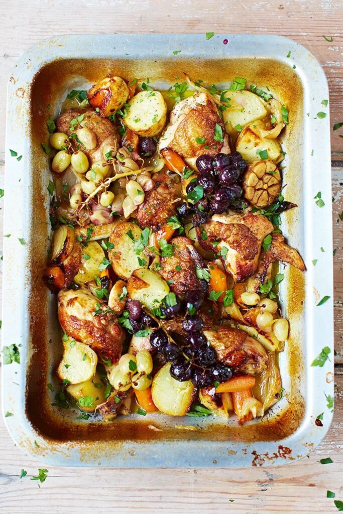 Jamie Oliver​ Chicken in White Wine Sauce