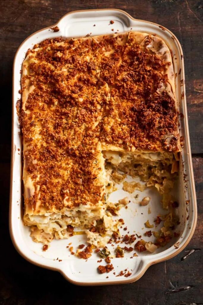 Jamie Oliver Cauliflower Cheese Lasagne