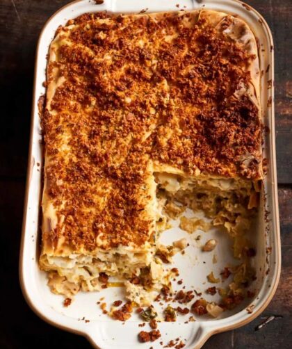 Jamie Oliver Cauliflower Cheese Lasagne