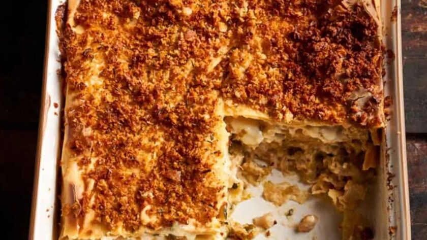 Jamie Oliver Cauliflower Cheese Lasagne