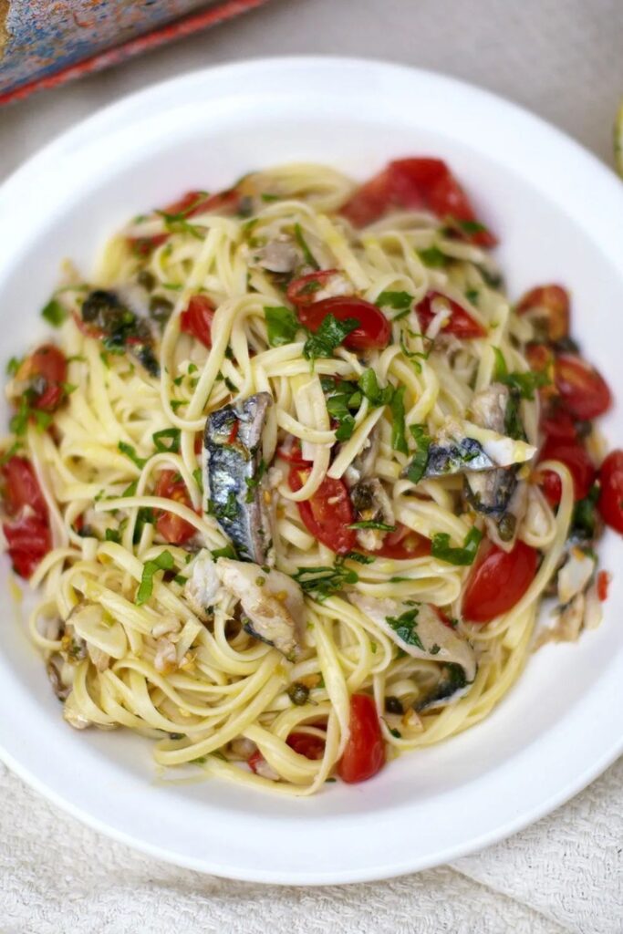 Jamie Oliver Mediterranean-Style Herring Pasta