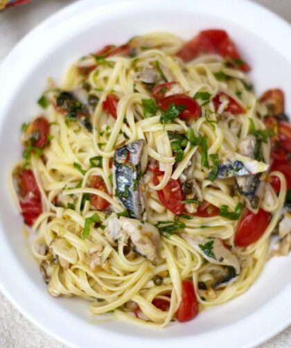 Jamie Oliver Mediterranean-Style Herring Pasta