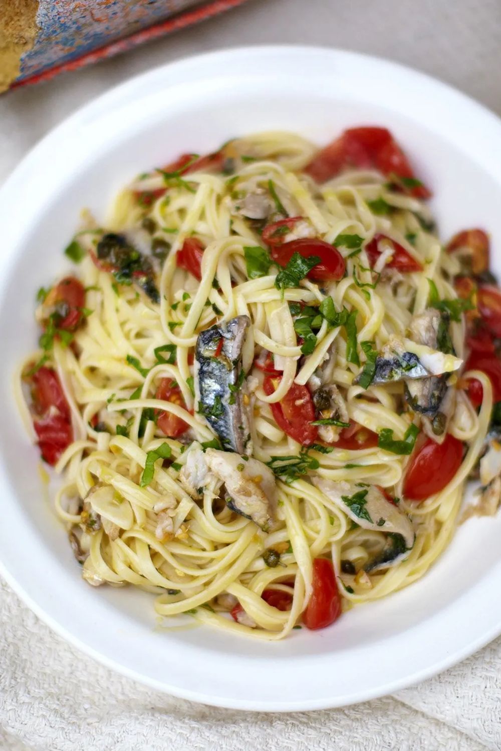 Jamie Oliver Mediterranean-Style Herring Pasta