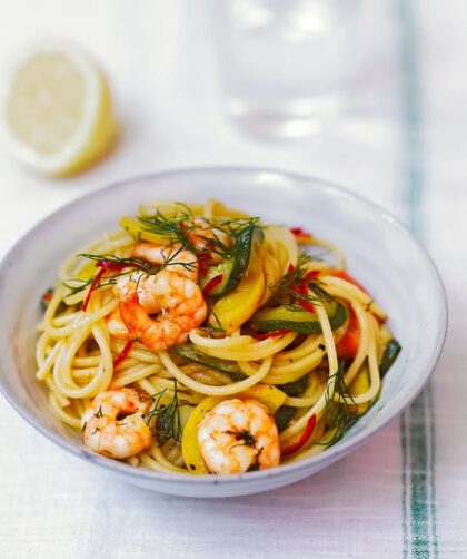 Jamie Oliver Prawn And Courgette Pasta