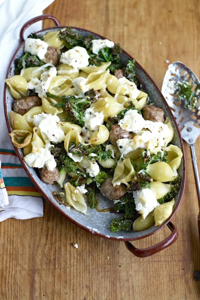 Jamie Oliver Sausage, Kale And Ricotta Pasta Bake