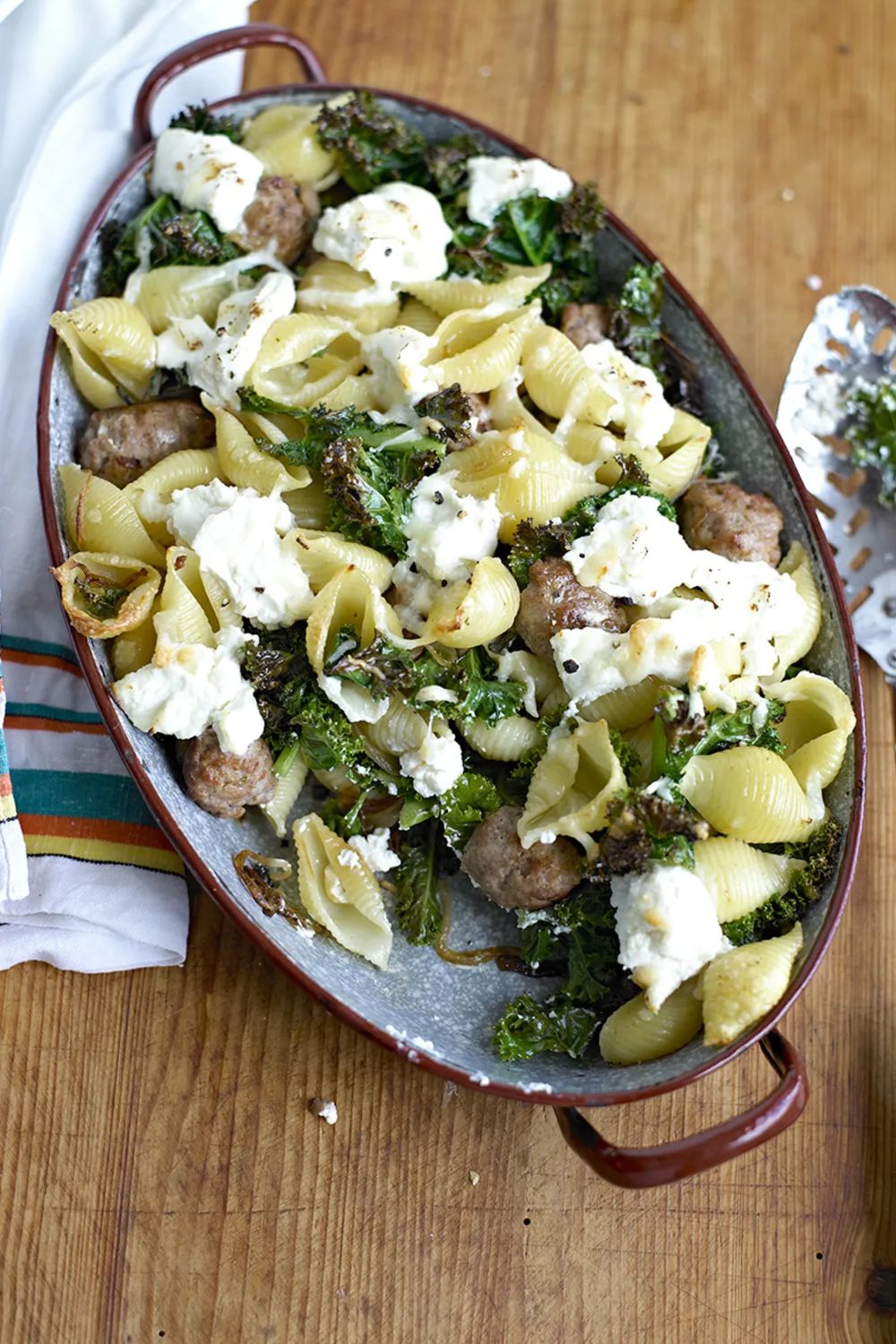 Jamie Oliver Sausage, Kale And Ricotta Pasta Bake