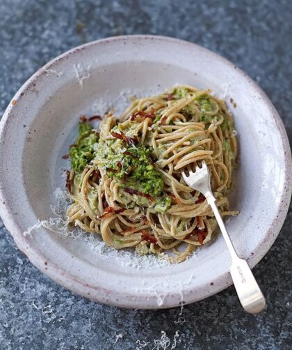 Jamie Oliver Skinny Carbonara Pasta