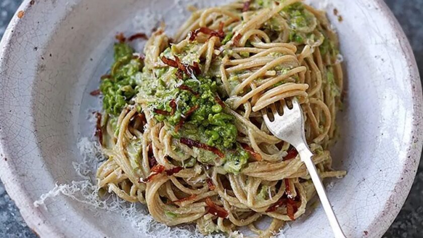 Jamie Oliver Skinny Carbonara Pasta