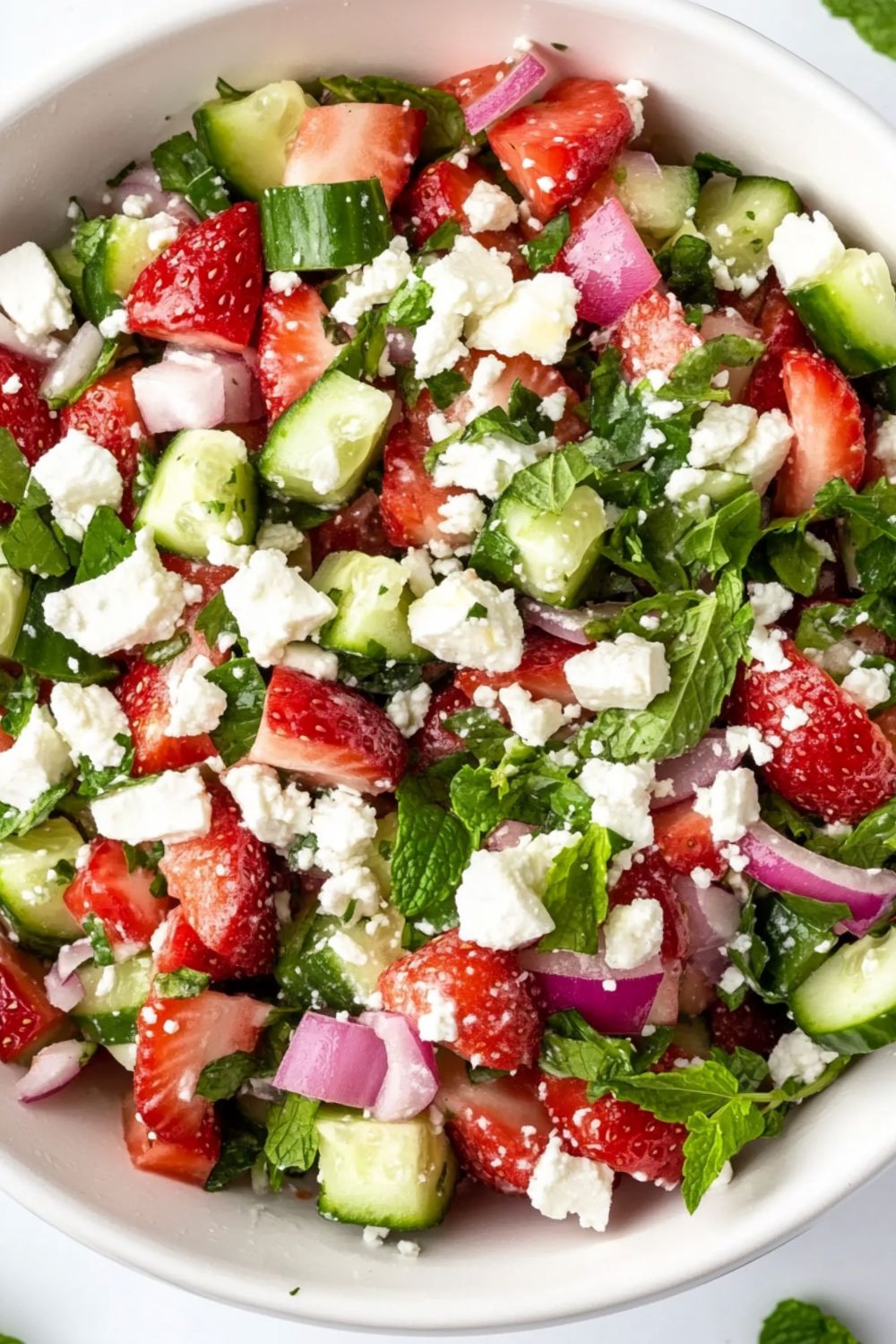 Jamie Oliver Strawberry Cucumber Salad 