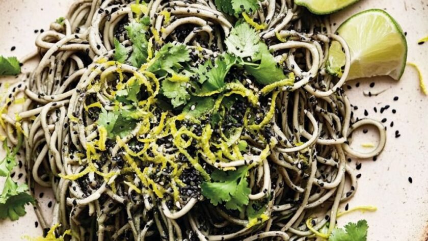 Jamie Oliver 5 Ingredients Vegetarian Black Tahini Noodles