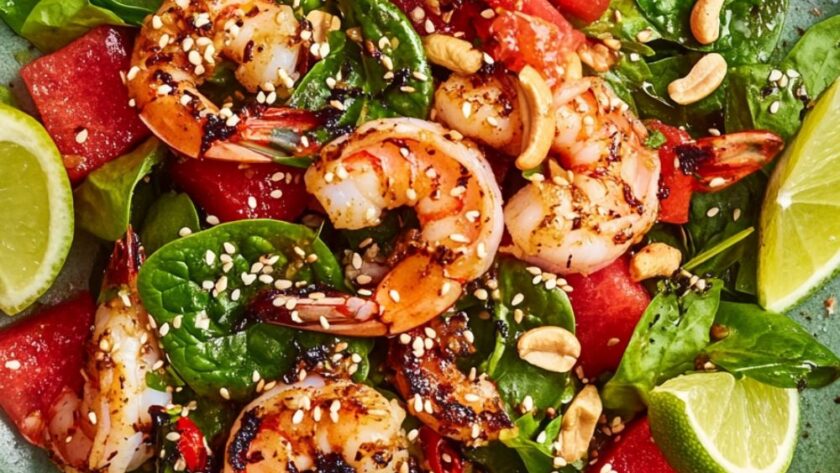 Jamie Oliver Prawn & Watermelon Salad