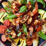 Jamie Oliver Sticky Barbecued Prawn Salad