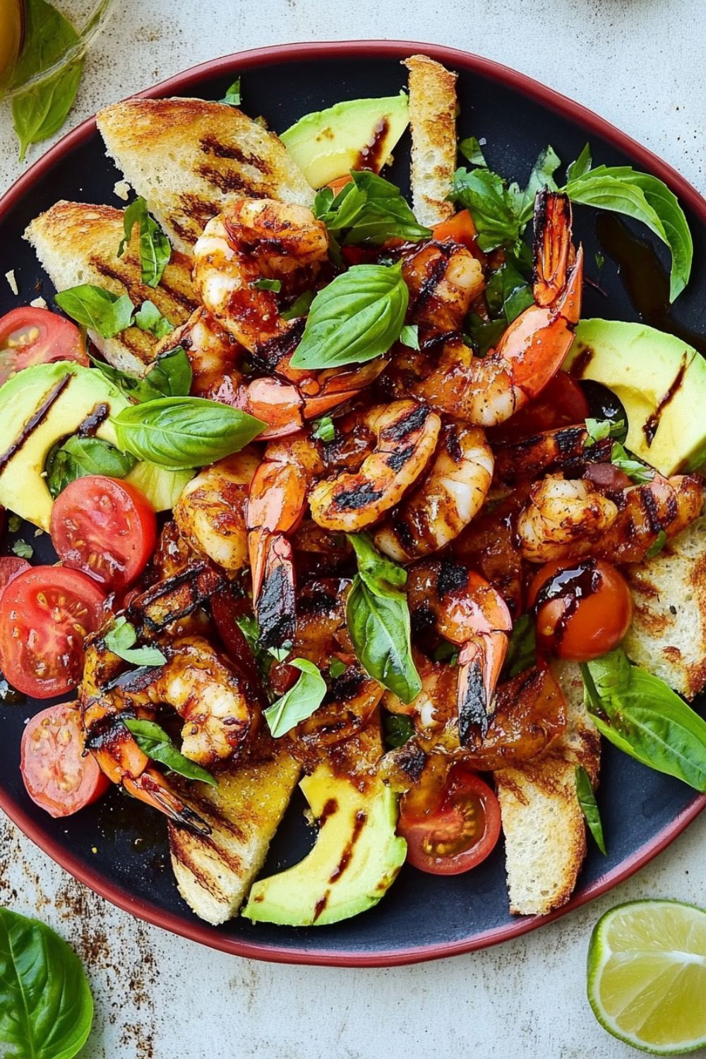 Jamie Oliver Sticky Barbecued Prawn Salad