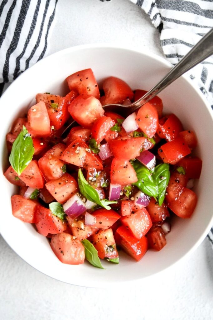 Jamie Oliver Tomato Basil Salad