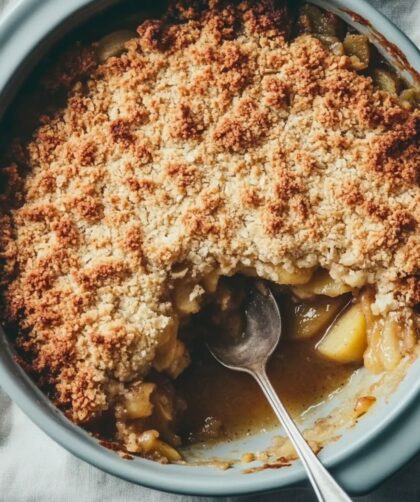 Jamie Oliver Vegetarian Apple Crumble