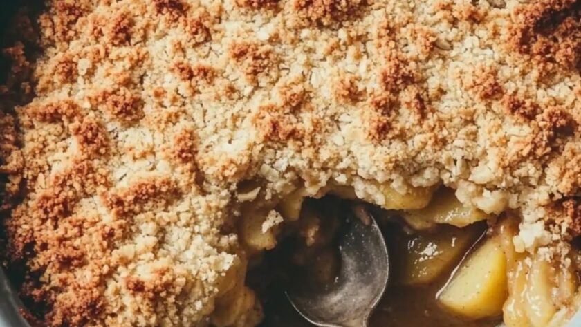 Jamie Oliver Vegetarian Apple Crumble