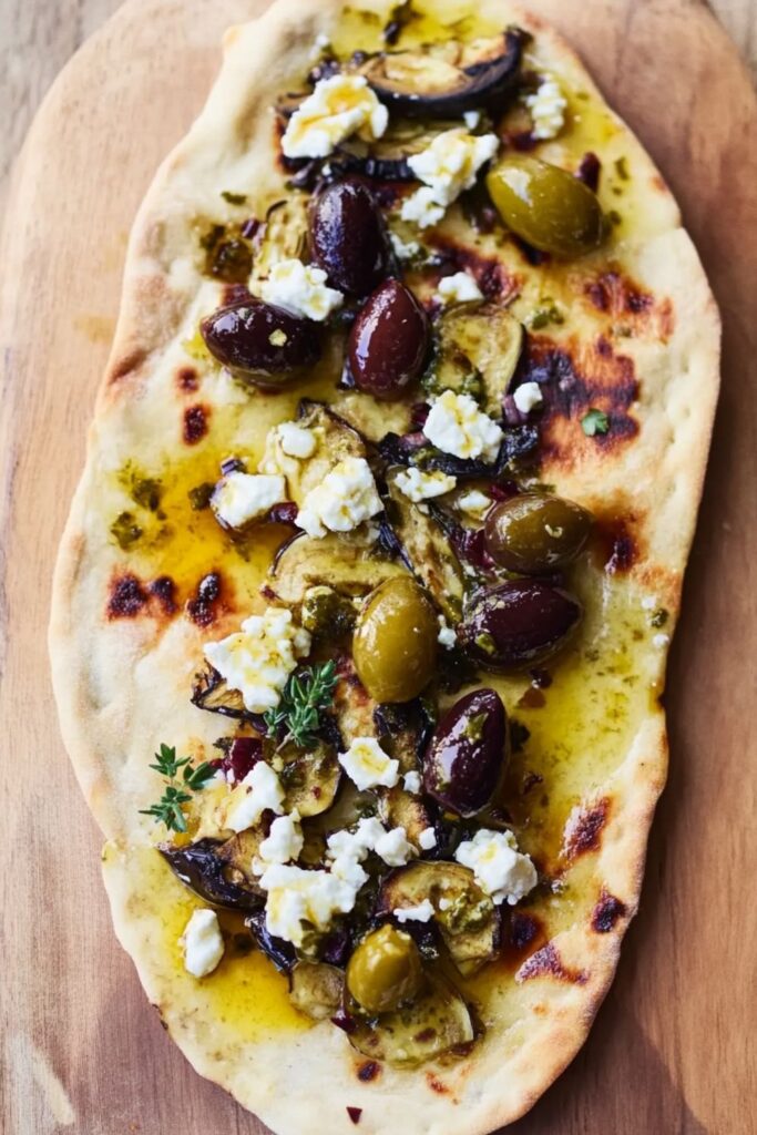 Jamie Oliver Vegetarian Aubergine Flatbreads