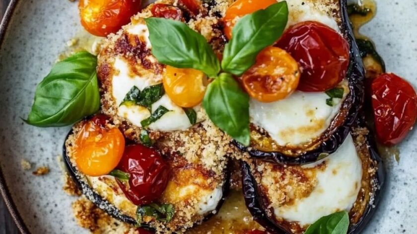 Jamie Oliver Vegetarian Charred Aubergine Parmigiana