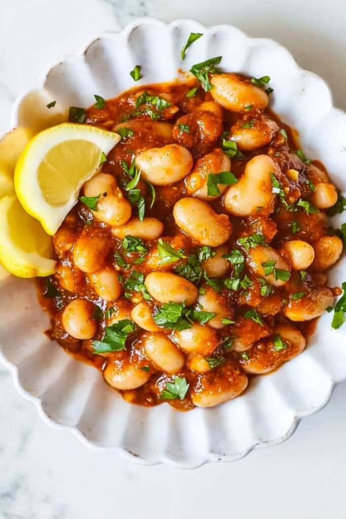 Jamie Oliver Vegetarian Harissa Butter Beans