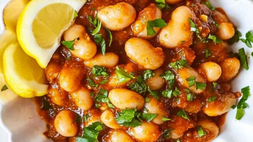 Jamie Oliver Vegetarian Harissa Butter Beans