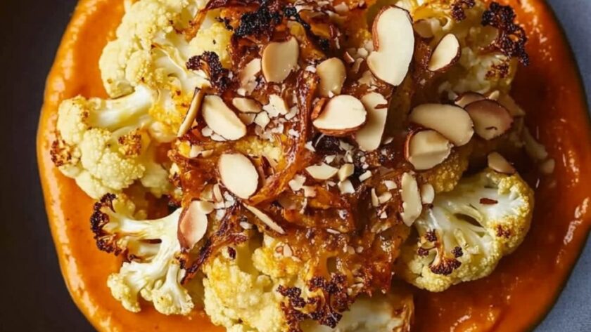 Jamie Oliver Vegetarian Roasted Cauliflower