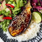 Jamie Oliver Vegetarian Sticky Miso Aubergine