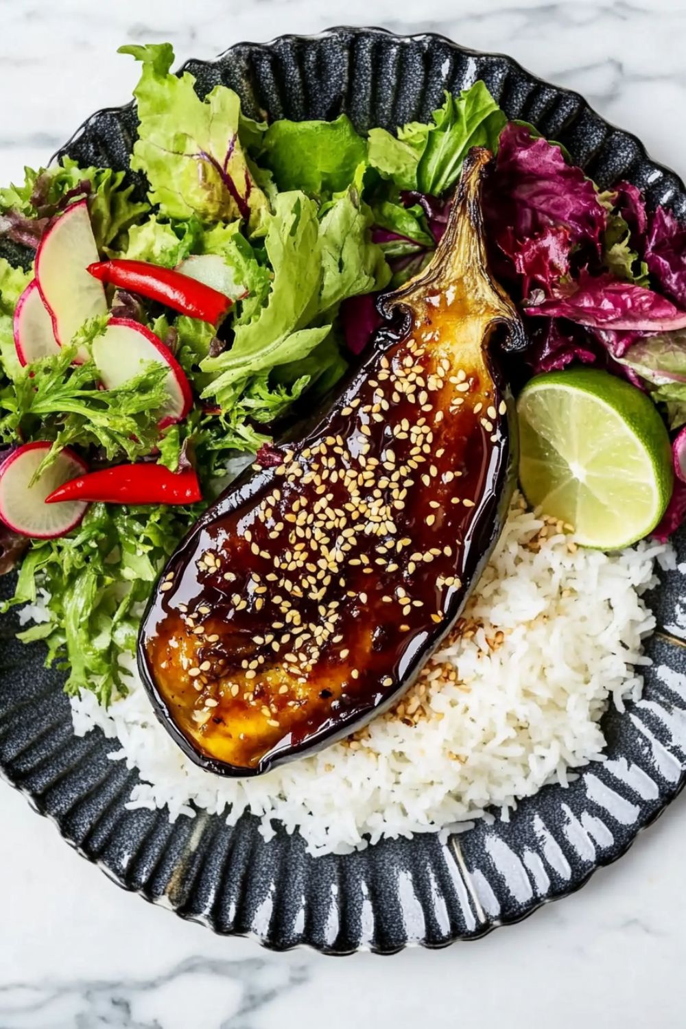 Jamie Oliver Vegetarian Sticky Miso Aubergine